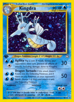 Kingdra - pokemon TCG Card