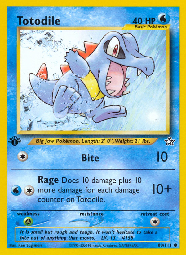 Totodile - Pokémon TCG Card