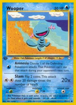 Wooper - pokemon TCG Card