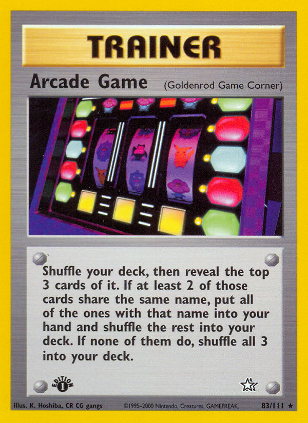 Arcade Game - Pokémon TCG Card