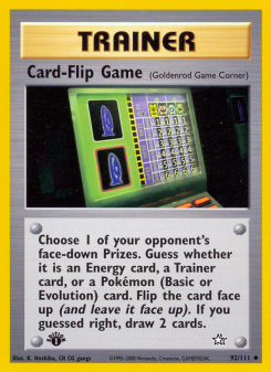 Card-Flip Game - pokemon TCG Card