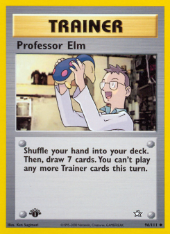 Professor Elm - pokemon TCG Card