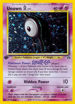 Unown [A] - pokemon TCG Card