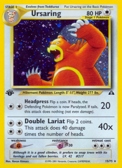Ursaring - pokemon TCG Card