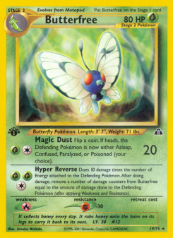 Butterfree - pokemon TCG Card