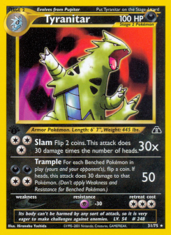 Tyranitar - pokemon TCG Card
