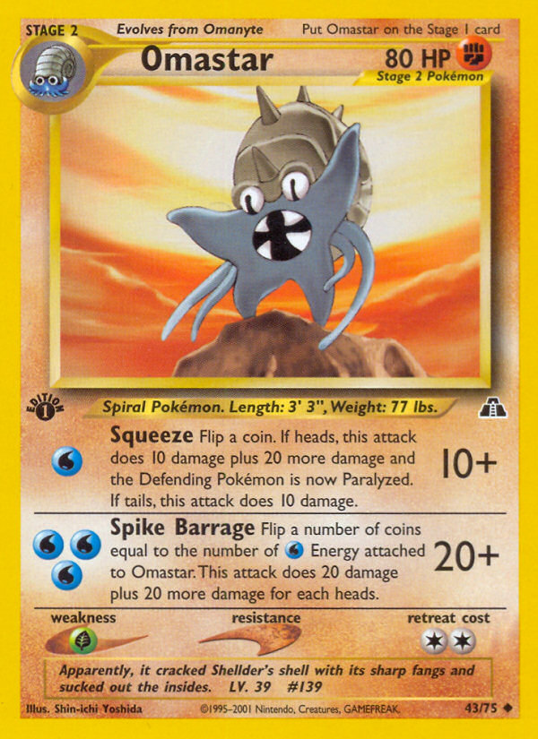 Omastar - Pokémon TCG Card