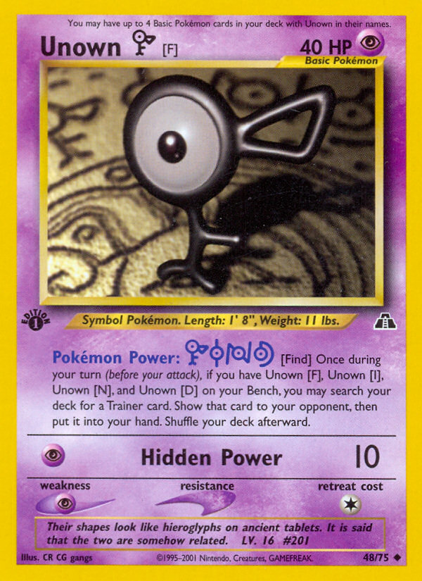 Unown [F] - Pokémon TCG Card