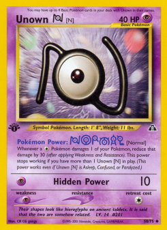 Unown [N] - pokemon TCG Card