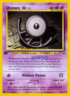 Unown [U] - pokemon TCG Card
