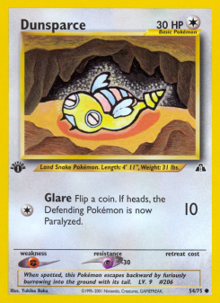 Dunsparce - pokemon TCG Card