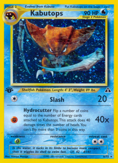 Kabutops - pokemon TCG Card