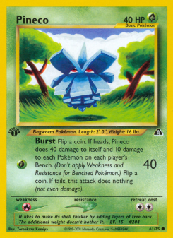Pineco - pokemon TCG Card