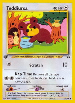 Teddiursa - pokemon TCG Card
