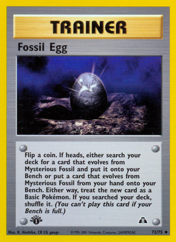 Fossil Egg - Pokémon TCG Card