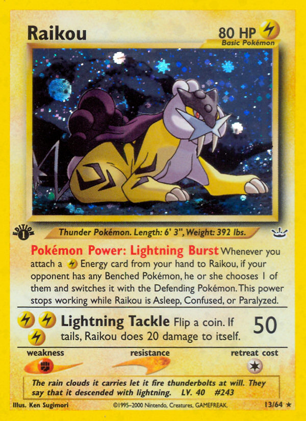 Raikou - Pokémon TCG Card