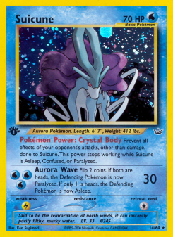 Suicune - pokemon TCG Card