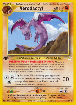 Aerodactyl - pokemon TCG Card