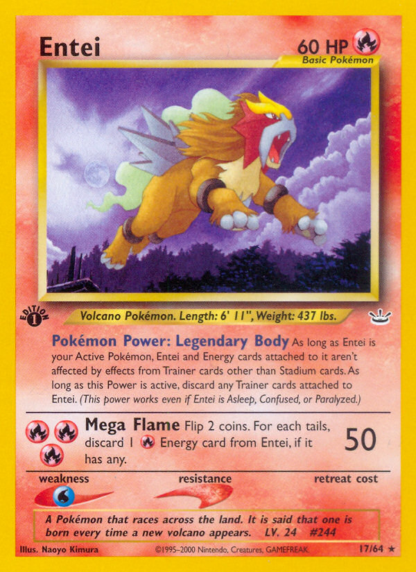 Entei - Pokémon TCG Card