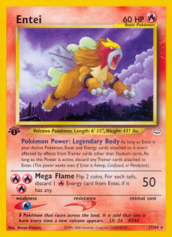 Entei - pokemon TCG Card