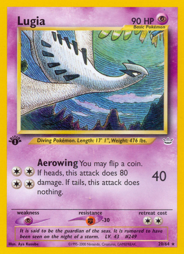 Lugia - Pokémon TCG Card