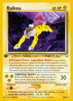 Raikou - pokemon TCG Card