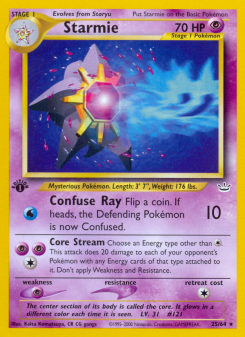 Starmie - pokemon TCG Card