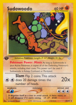Sudowoodo - pokemon TCG Card