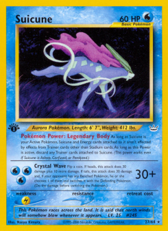 Suicune - pokemon TCG Card