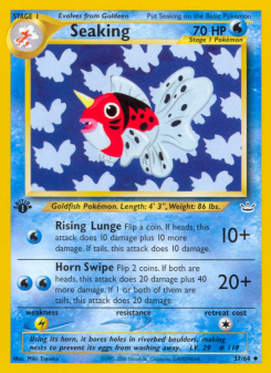 Seaking - pokemon TCG Card