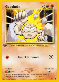 Geodude - pokemon TCG Card
