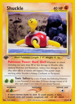 Shuckle - pokemon TCG Card