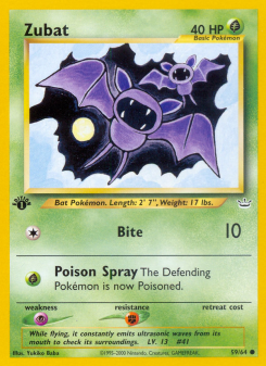 Zubat - pokemon TCG Card