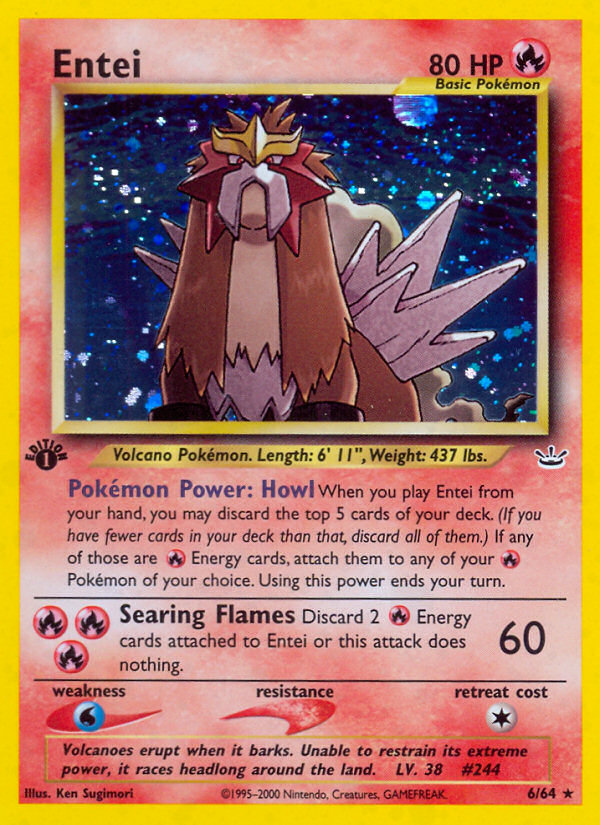 Entei - Pokémon TCG Card
