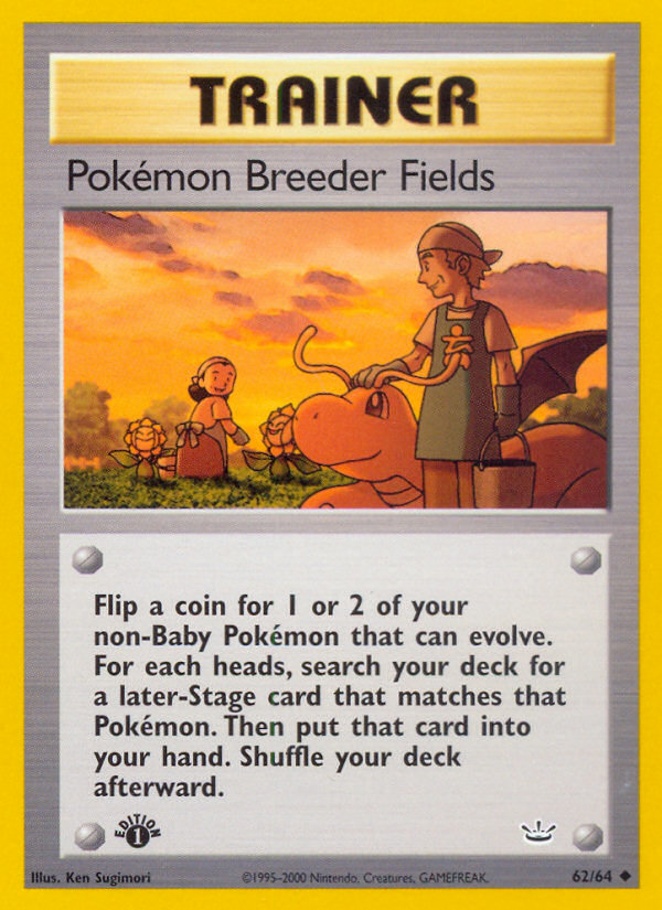 Pokémon Breeder Fields - Pokémon TCG Card