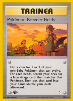 Pokémon Breeder Fields - pokemon TCG Card
