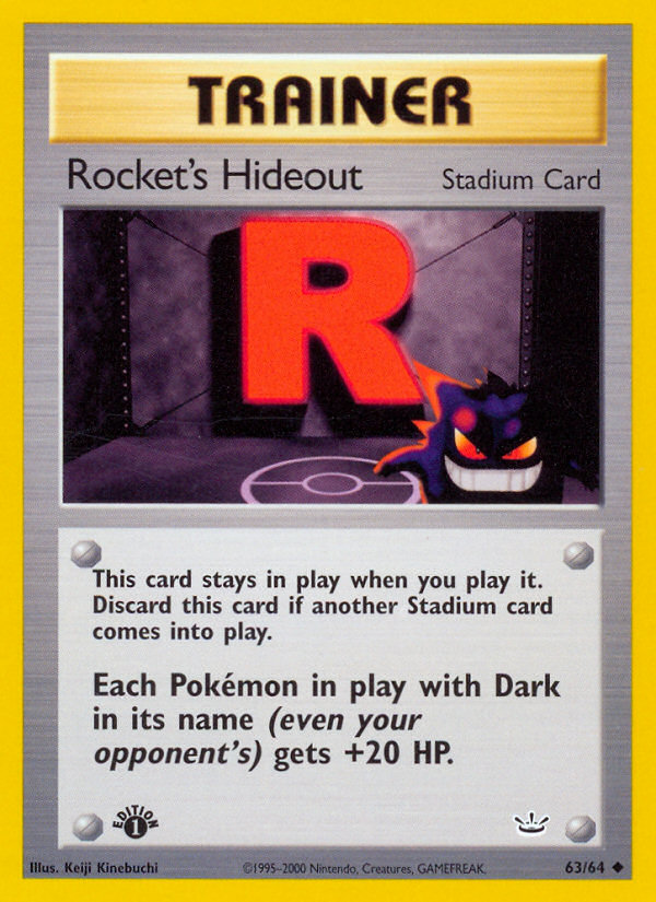 Rocket's Hideout - Pokémon TCG Card