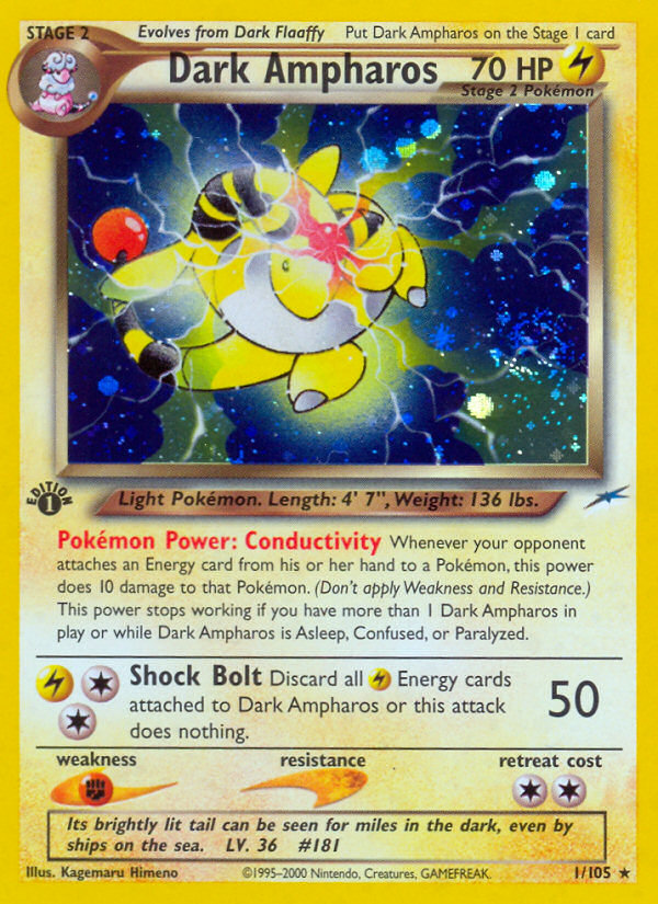 Dark Ampharos - Pokémon TCG Card