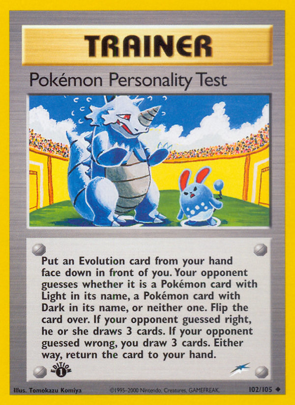 Pokémon Personality Test - Pokémon TCG Card