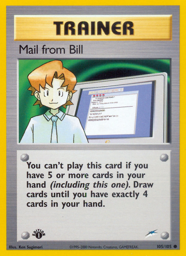 Mail from Bill - Pokémon TCG Card