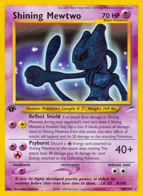 Shining Mewtwo - Pokémon TCG Card