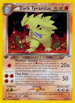 Dark Tyranitar - pokemon TCG Card