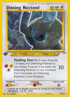 Shining Noctowl - pokemon TCG Card