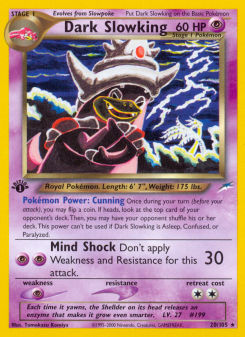 Dark Slowking - pokemon TCG Card
