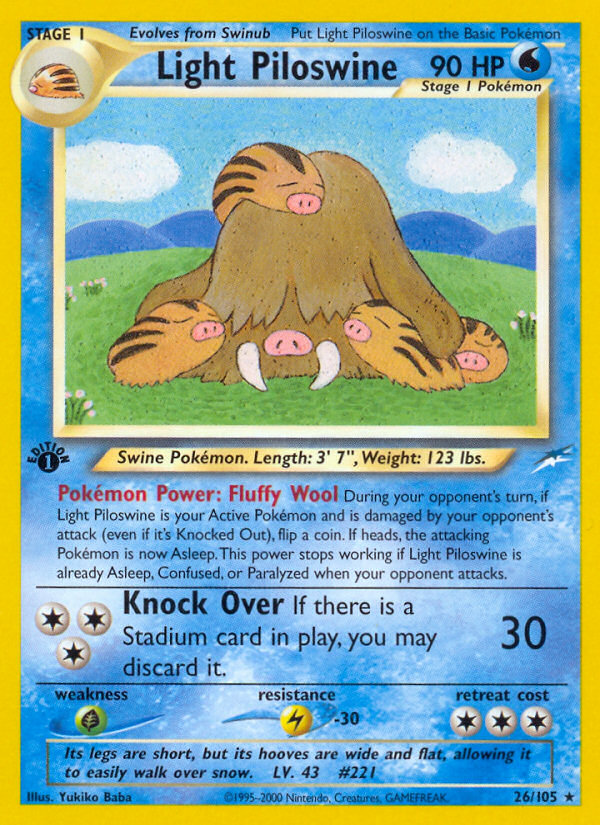 Light Piloswine - Pokémon TCG Card