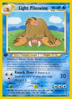 Light Piloswine - pokemon TCG Card