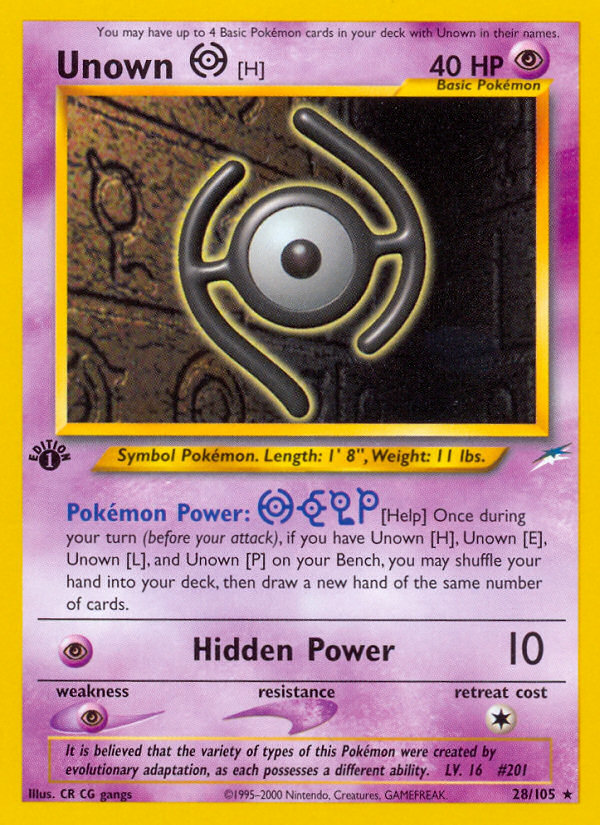 Unown [H] - Pokémon TCG Card