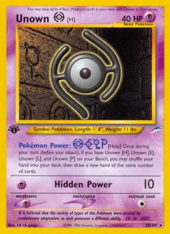 Unown [H] - pokemon TCG Card