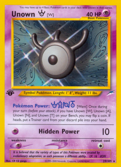 Unown [W] - pokemon TCG Card