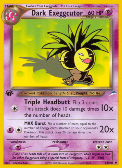 Dark Exeggutor - pokemon TCG Card
